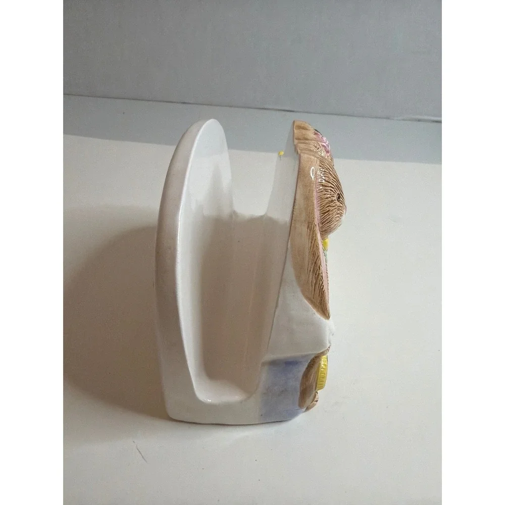 The‎ Cooks Bazaar Stephanie Ceramic Bunny Napkin Holder Easter Spring Decor